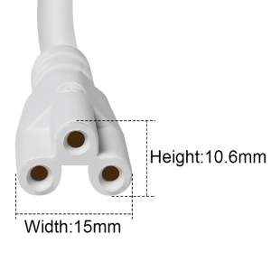 3-Prong Linkable Power Cables for T5 T8 LED Grow Light