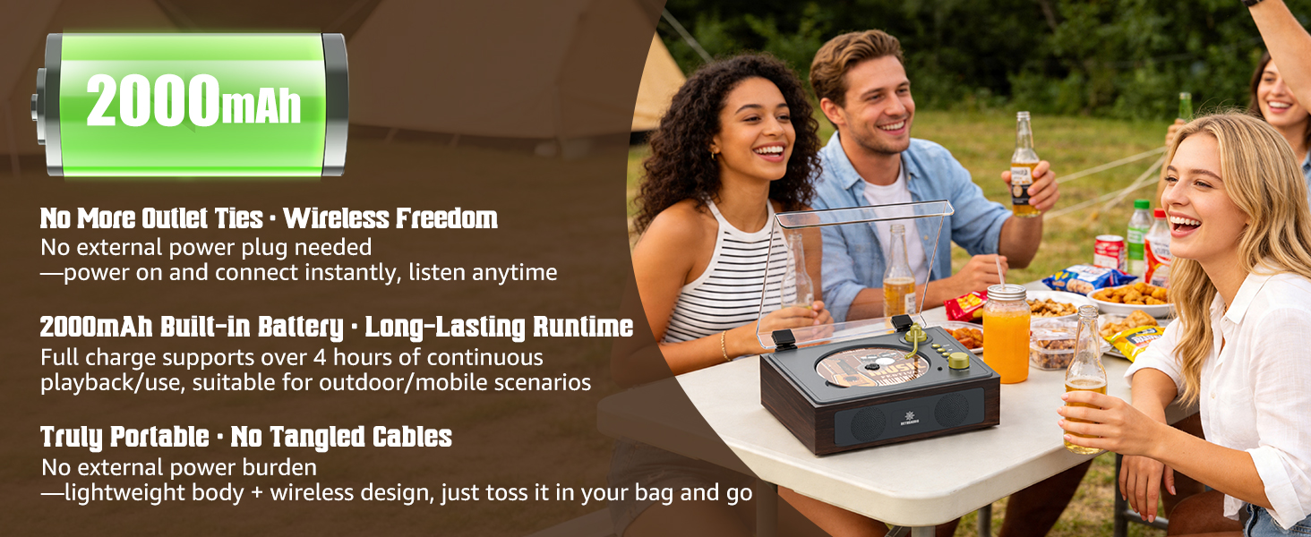 2000mAh rechargeable