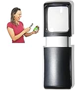 Small-Magnifying-Glass with LED-Light 3X Lighted-Pocket EasY Magnifier -Hand Held Lighted Magnify...
