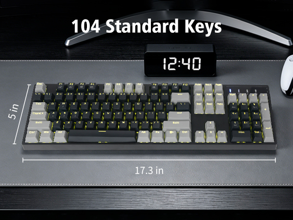 104 keys