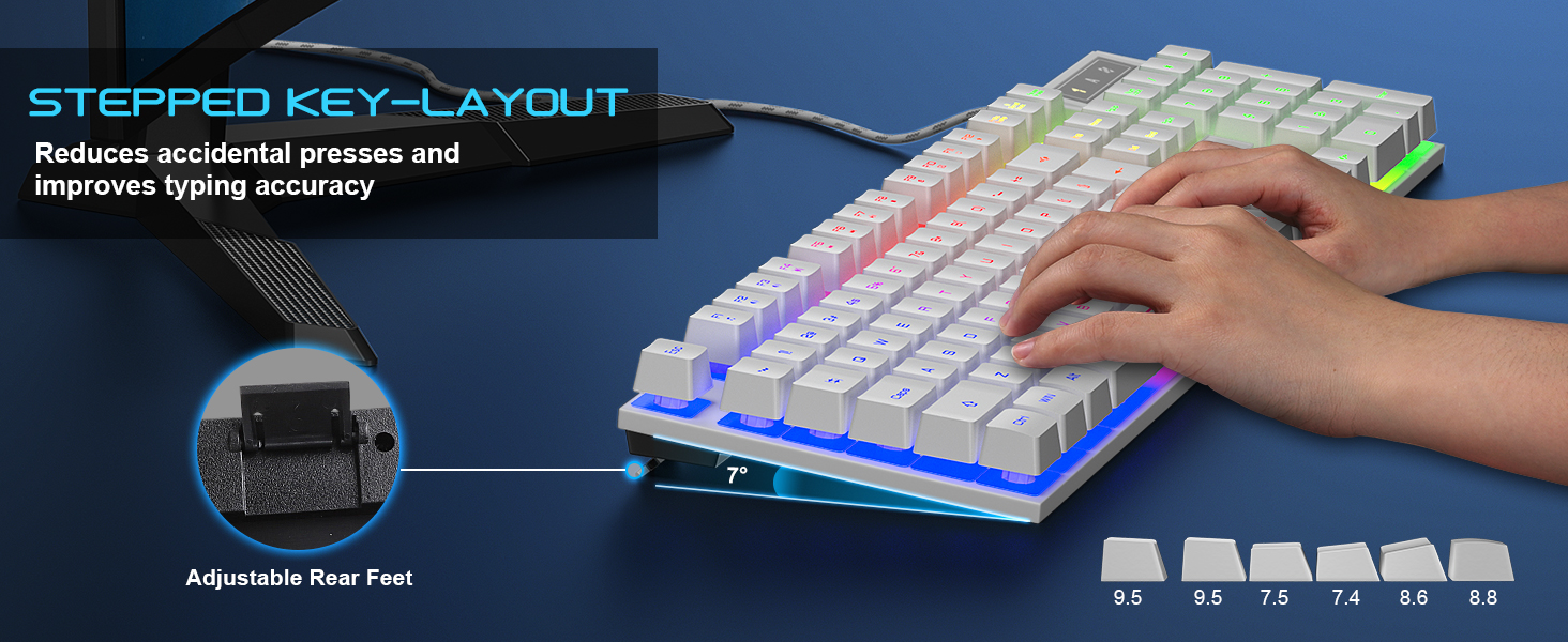 ergonomic gaming keyboard and mouse