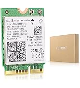 Intel AX211NGW Wi-Fi 6 Wireless Card M.2: CNVio2, Bluetooth 5.3, Tri Band 2.4/5/6 GHz Network Ada...