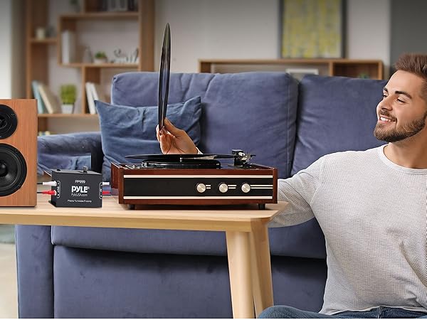 preamplifier preamp stereo turntable phono audio rca mini guitar microphone amplifier receiver