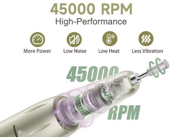 45000RPM electronic nail drill