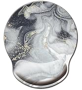 Mouse Pad with Wrist Support, Ergonomic Mouse Pad with Memory Foam Wrist Rest Cushion, Non-Slip R...