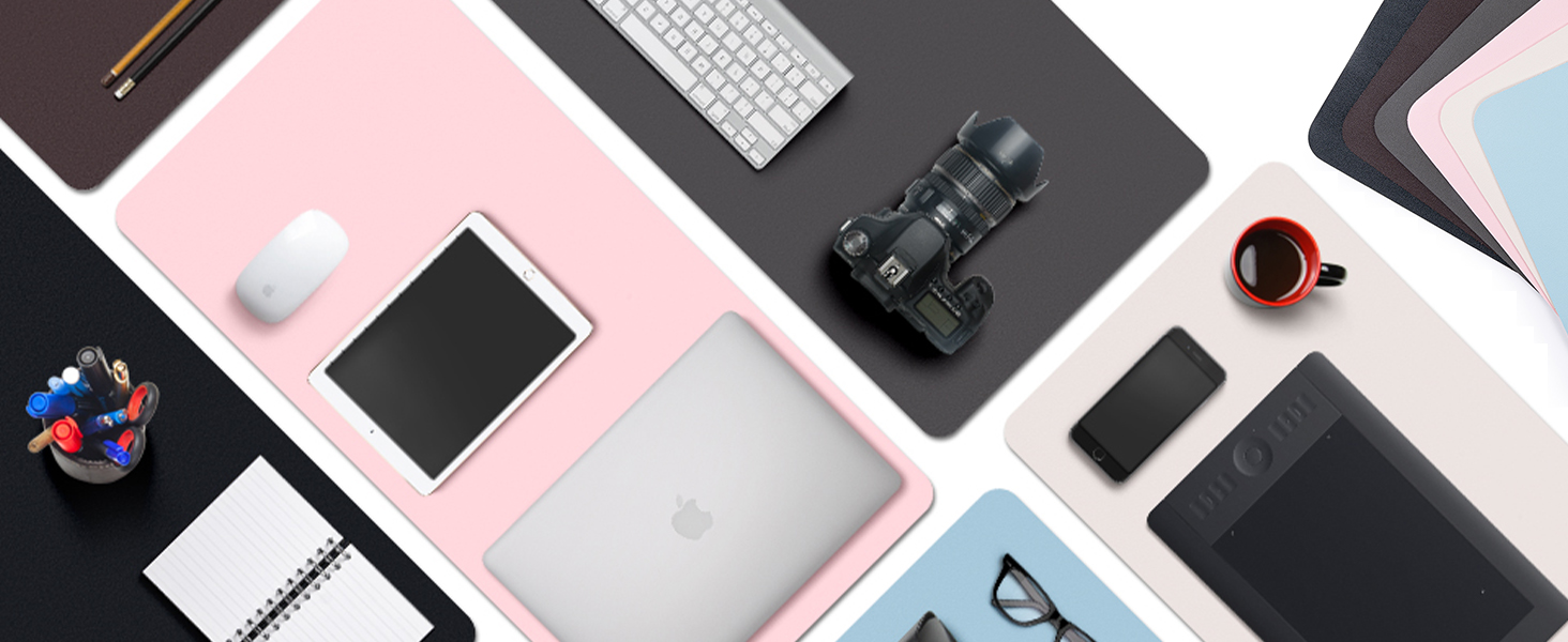 Non-Slip Desk Pad,Desk mat,Large Mouse Pad,Office Desk mat,Waterproof PU Leather Desk Blotter Ma