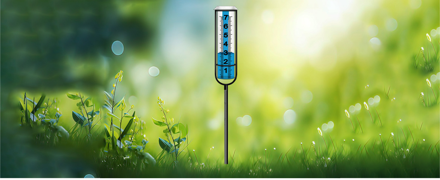 hree-section Large rain gauge