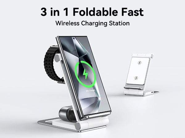  a 3 in 1 Wireless charger Design for Samsung Galaxy Phone Wach Earbuds