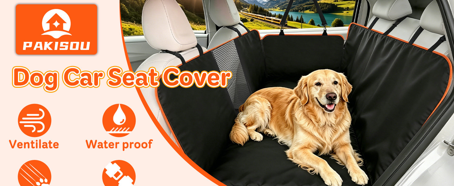 Dog Car Seat Cover for Back Seat