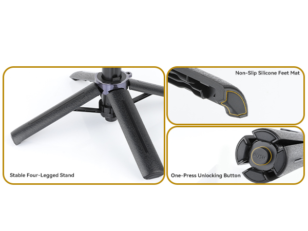 UTEBIT 18" Selfie Stick with Wireless Remote