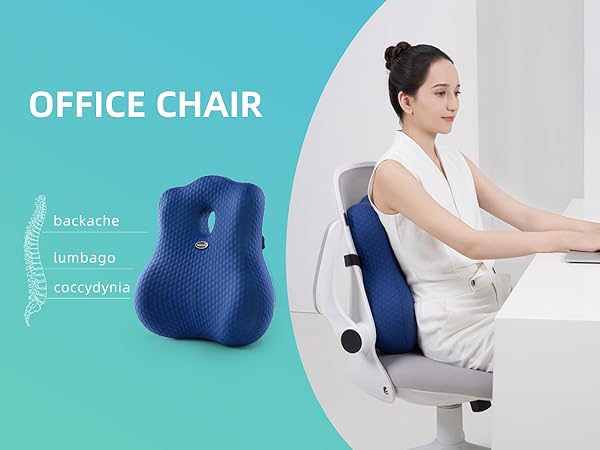 lumbar support back cushion for car