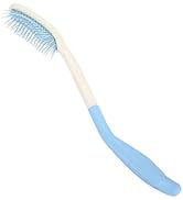 Semme Long Handle Hair Brush &amp; Comb, Soft Bristles, Non-Slip, Ergonomic Design for People with Li...