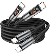 USB C to USB C Cable, [4ft, 2-Pack] 240W Fast Charging Type C Charger Cord, USBC to USBC Phone Ch...