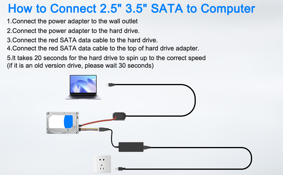 SATA to USB 2.0 adapter