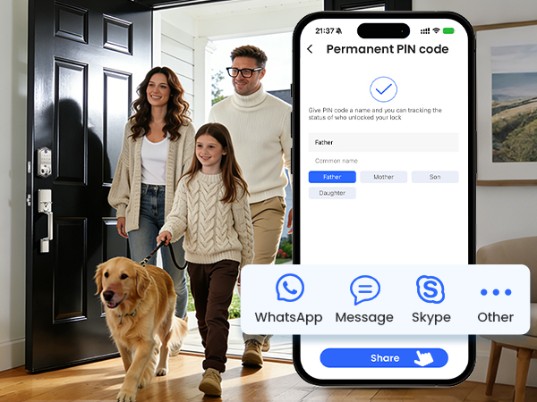 Veise Fingerprint Smart Door Lock