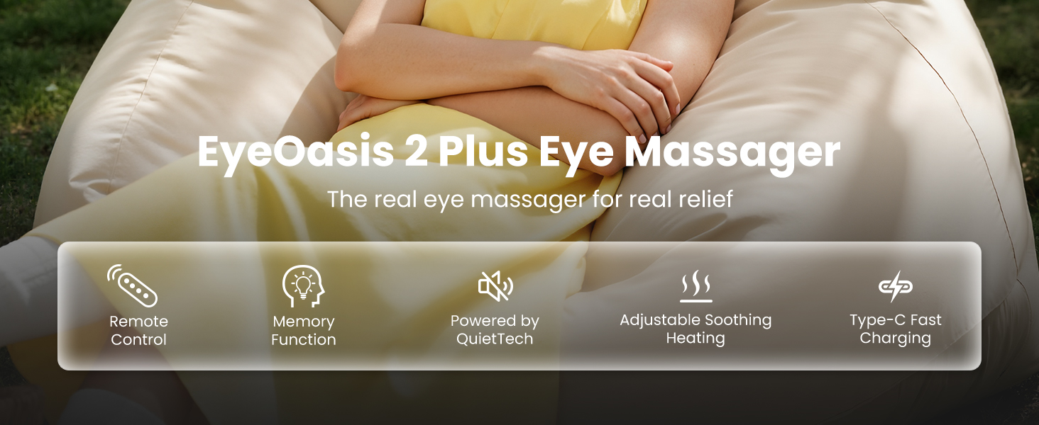 eye massager with heat and cooling eye mask for dry eye headaches migraine relief