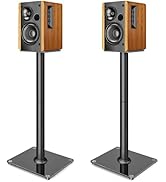 PEGZONE Speaker Stands Pair for Surround Sound,55 LBS Capacity,30.1 inch Floor Bookshlef Speaker ...