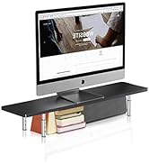 suptek Computer Monitor Riser, Monitor Stand Riser for Laptop, Printer, Notebook and All Flat Scr...