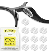 FOFALY Eyeglass Nose Pads, Anti Slip Nose Pads for Glasses, Soft Comfortable Silicone Cushions fo...