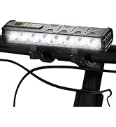 4800 Lumen Bike Lights, USB-C Rechargeable Bicycle Light, Super Bright Bike Lights for Night Ridi...