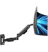 MOUNTUP Monitor Wall Mount for 17-43 Inch Curved Screens, Holds up to 33.1 lbs, Computer Monitor ...