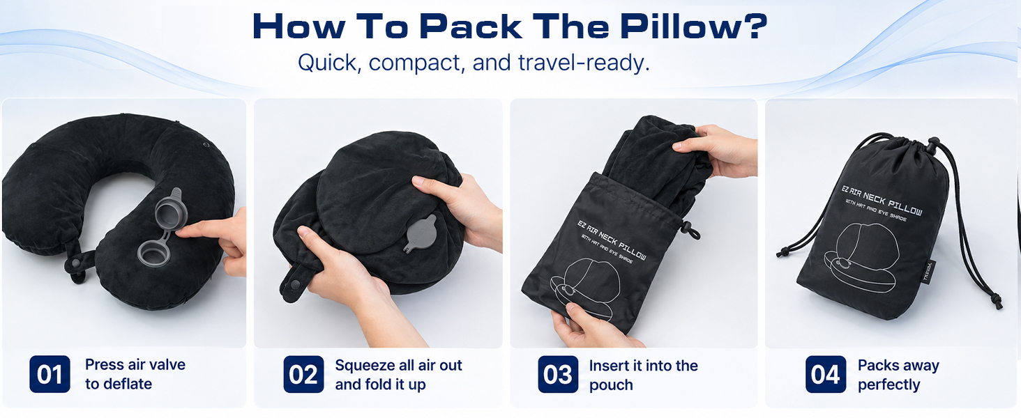 Airplane Neck Support for Car Train Office Sleep