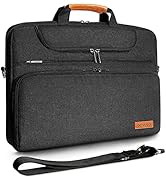 DOMISO 17 Inch Multi-Functional Laptop Sleeve Business Briefcase Waterproof Messenger Shoulder Ba...