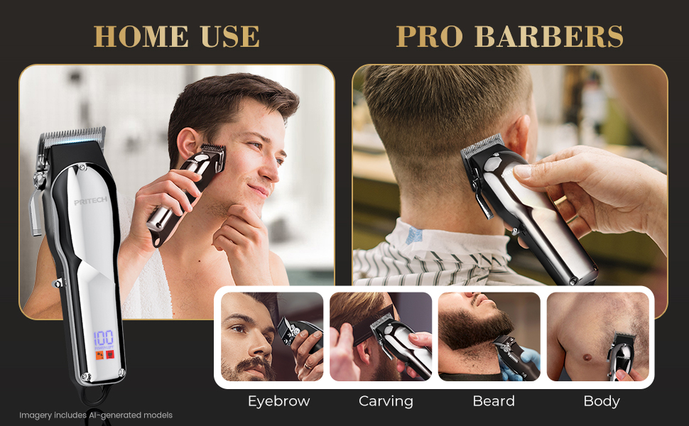 Barber hair clipper pro beard trimmer