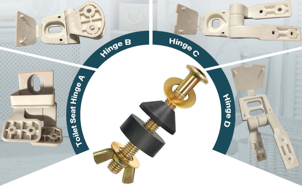 2Pcs Toilet Seat Screws