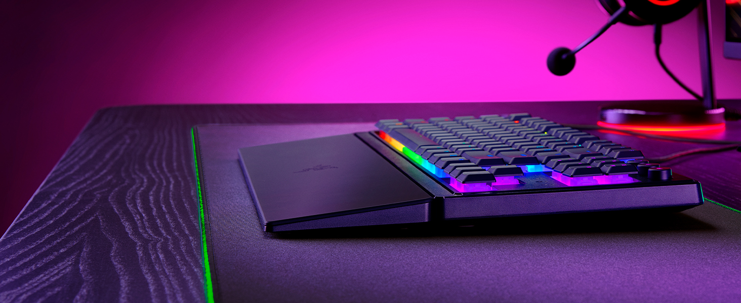 Low-profile Keys ergonomic gaming experience