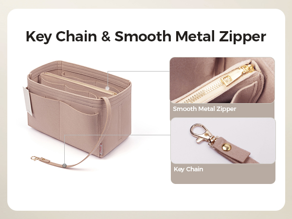 ZTUJO Purse Organizer Insert with zipper