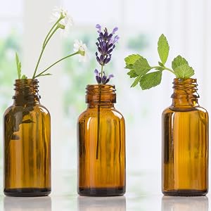Bottles with flowers