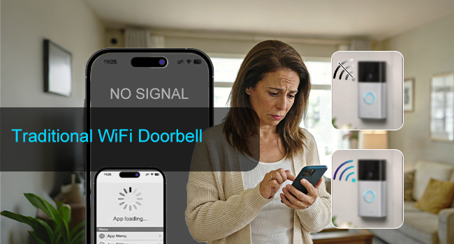 timbre con camara para puerta inalambrico video doorbell wireless no subscription intercom