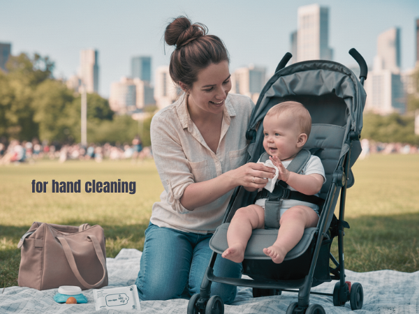 Baby water wipes for diaper changes, hands and face, suitable for everyday use
