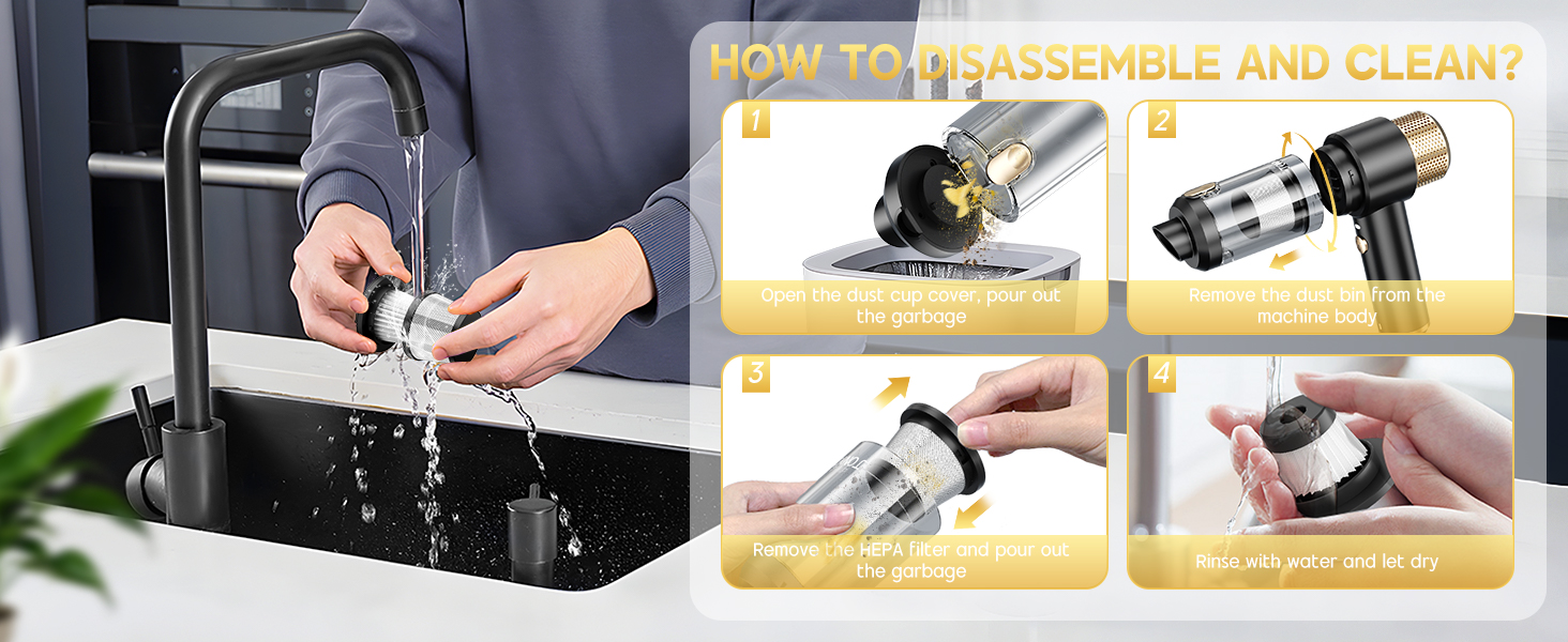 DISASSEMBLE AND CLEAN