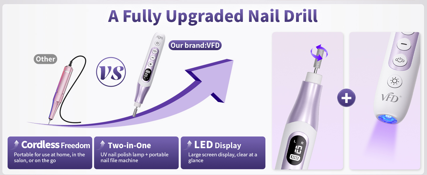 VFD nail drill