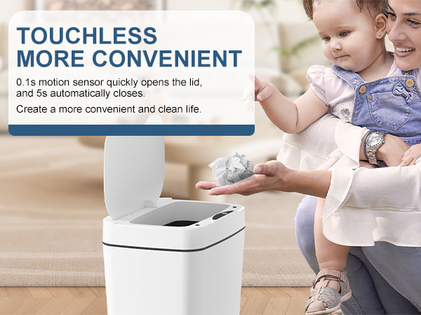 touchless trash can
