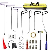 CYGOODS 22 Pcs Paintless Dent Repair Rods, Hard Spring Steel Dent Rods, Dent Repair Tools, Profes...