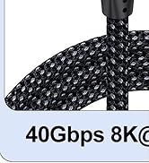 VoroDcip Thunderbolt 4 Cable 6FT, USB 4 Cable [40Gbps Data Sync/8K Display/240W Fast Charging] Co...