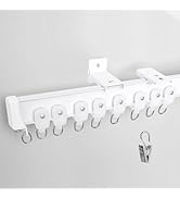 MaKefeile Bendable Ceiling Curtain Track Ceilings Mount or Wall Mounted Heavy-Duty Room Divider C...