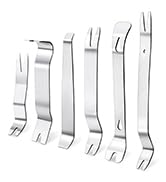 JNLK 6pcs Metal Pry Tool Trim Removal Tool, Clip Tool, Fasteners Removal Tool, Door Panel Removal...