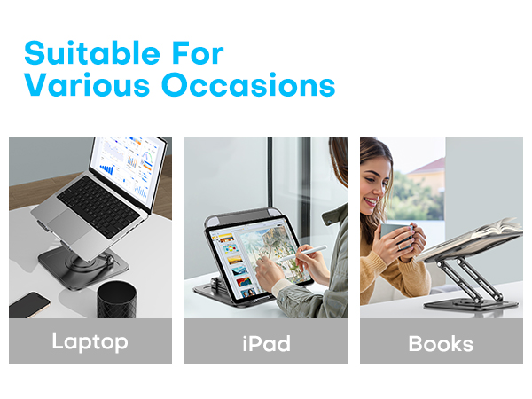 Cooling laptop stand,Heavy duty laptop stand,Stable laptop stand,rotating 360 laptop stand