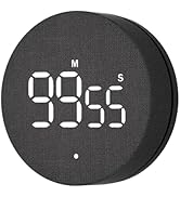 AVINIA Fabric Digital Kitchen Timer, Rechargeable with Large LED Display, Magnetic Countdown Time...