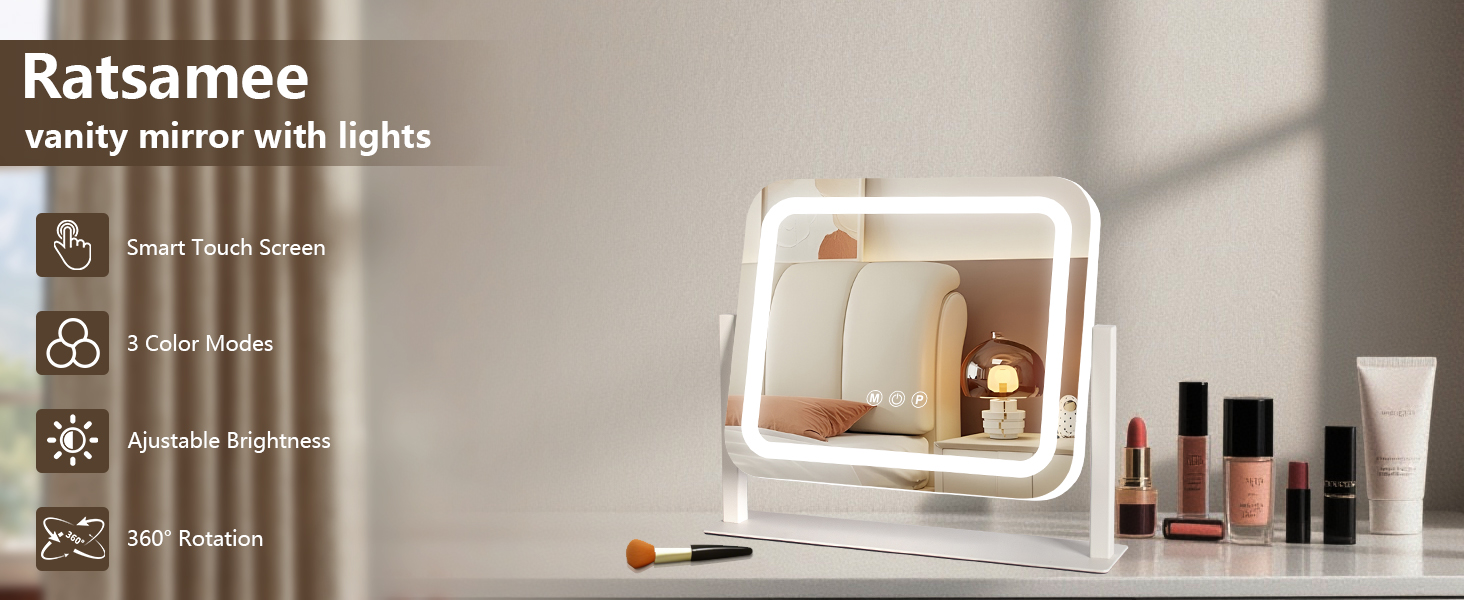 Ratsamee Vanity Mirror with Lights