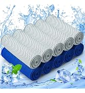 MENOLY 10 Pack Cooling Towels, Sweat Towels Cooling Towels for Neck and Face, Microfiber Towel So...