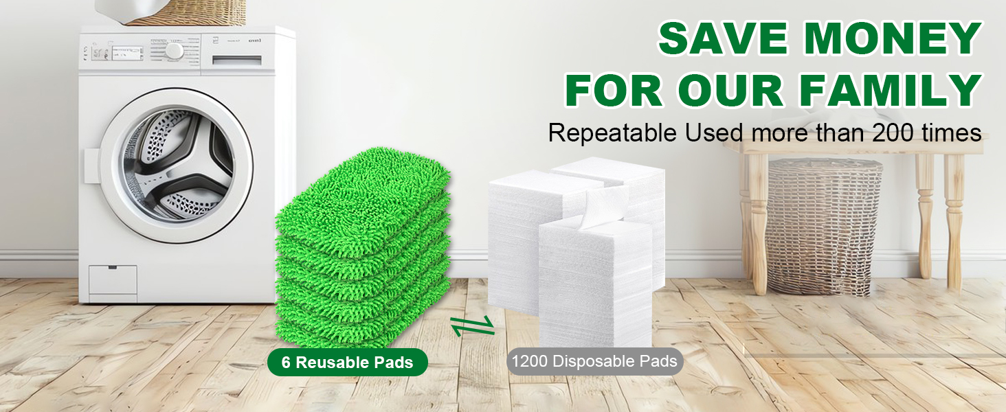 reusable swiffer mop pads