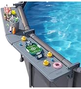 POOLHACKER Poolside Bar Extended, [Original] Swim Up Bar Exclusively for Above-Ground Round Pools...