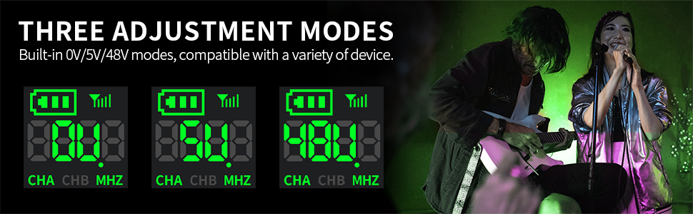 Devilclaw UHF Wireless Microphone System,Transmitter and Receiver XLR Adapter for Dynamic Microphone