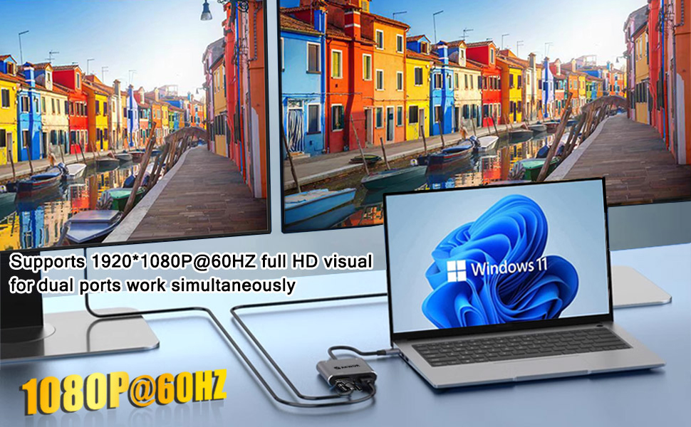 usb c to hdmi vga adapter for dual monitors usb c hub powered