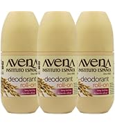 Avena Instituto Español Deodorant Roll-On, 3 pack, 2.5 Oz each, 3 Bottles
